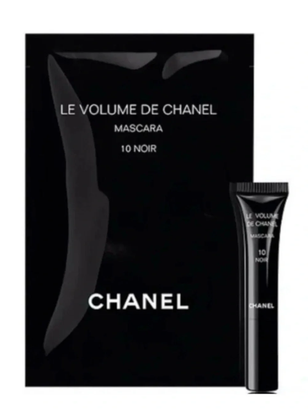 CHANEL Le Volume De Chanel Mascara 10 Noir Sample Sachets Lot of 3